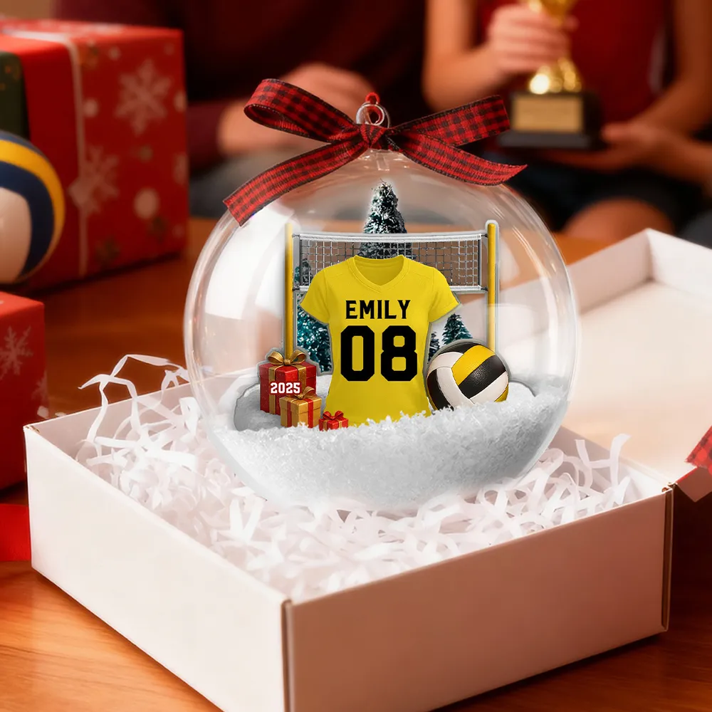Personalized Volleyball Ornament for Athletes - Christmas Gift Ornament MagicInPrints