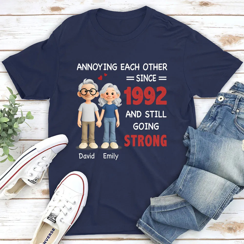 Personalized Anniversary T-Shirt for Couples - Fun Gift for Long-Term Relationships Cloth MagicInPrints