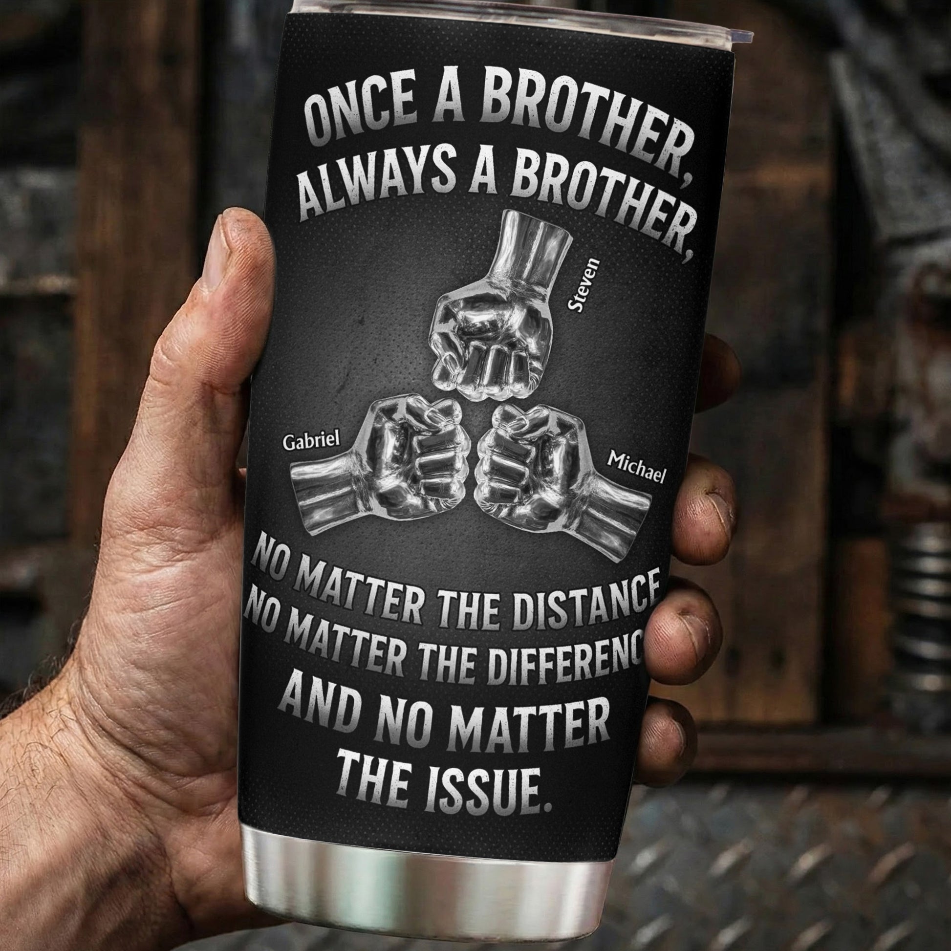 Personalized Brother Tumbler Gift for Sibling - Sentimental Keepsake Cup MagicInPrints
