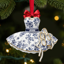 Load image into Gallery viewer, Dance of Joy - Personalized Blooming Ballet Dress Ornament Ornament MagicInPrints
