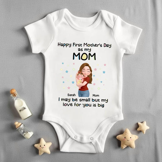 Personalized Baby Onesie for Mother's Day - Cute Gift for New Moms Cloth MagicInPrints