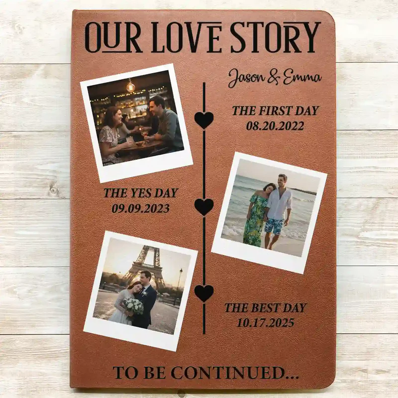 Personalized Love Story Photo Book for Couples - Romantic Keepsake Stationery MagicInPrints