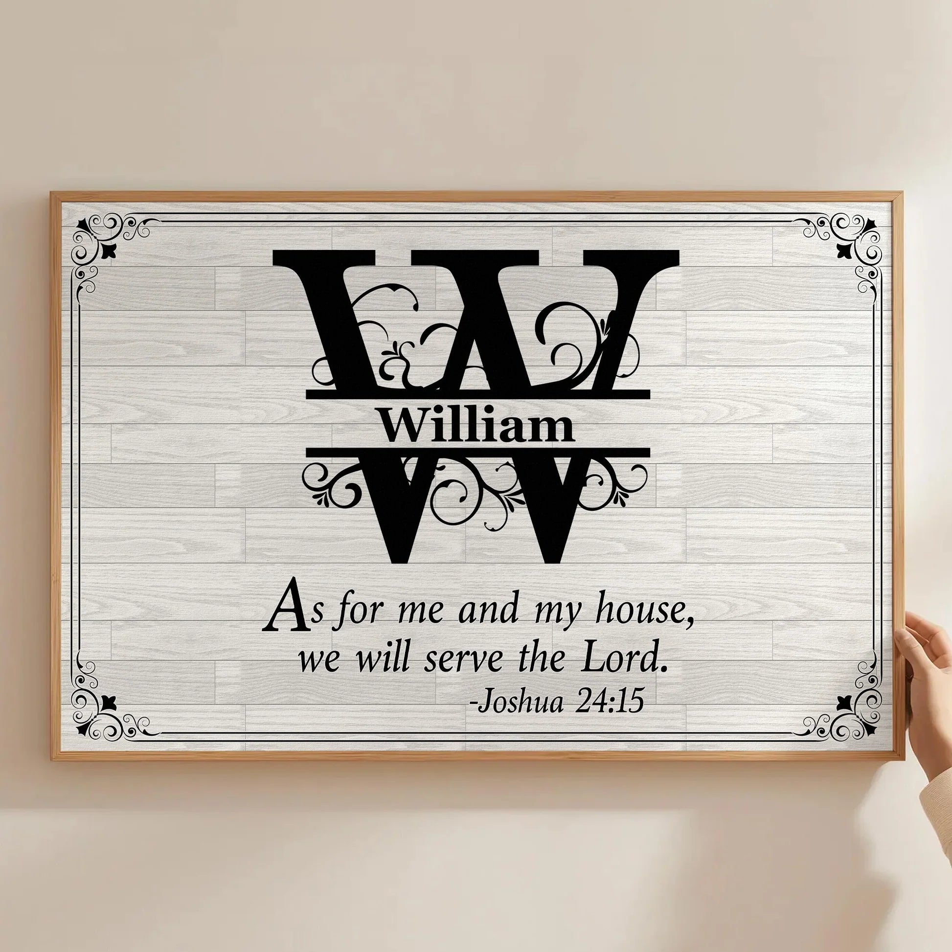 Personalized Family Name Wall Art for Home Decor - Religious Inspirational Quote Poster or Canvas MagicInPrints
