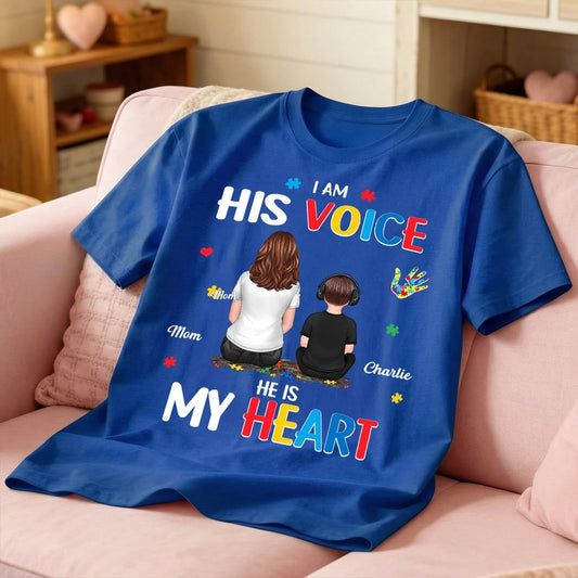 Personalized Autism Awareness T-Shirt for Mom and Son - Sentimental Gift Cloth MagicInPrints
