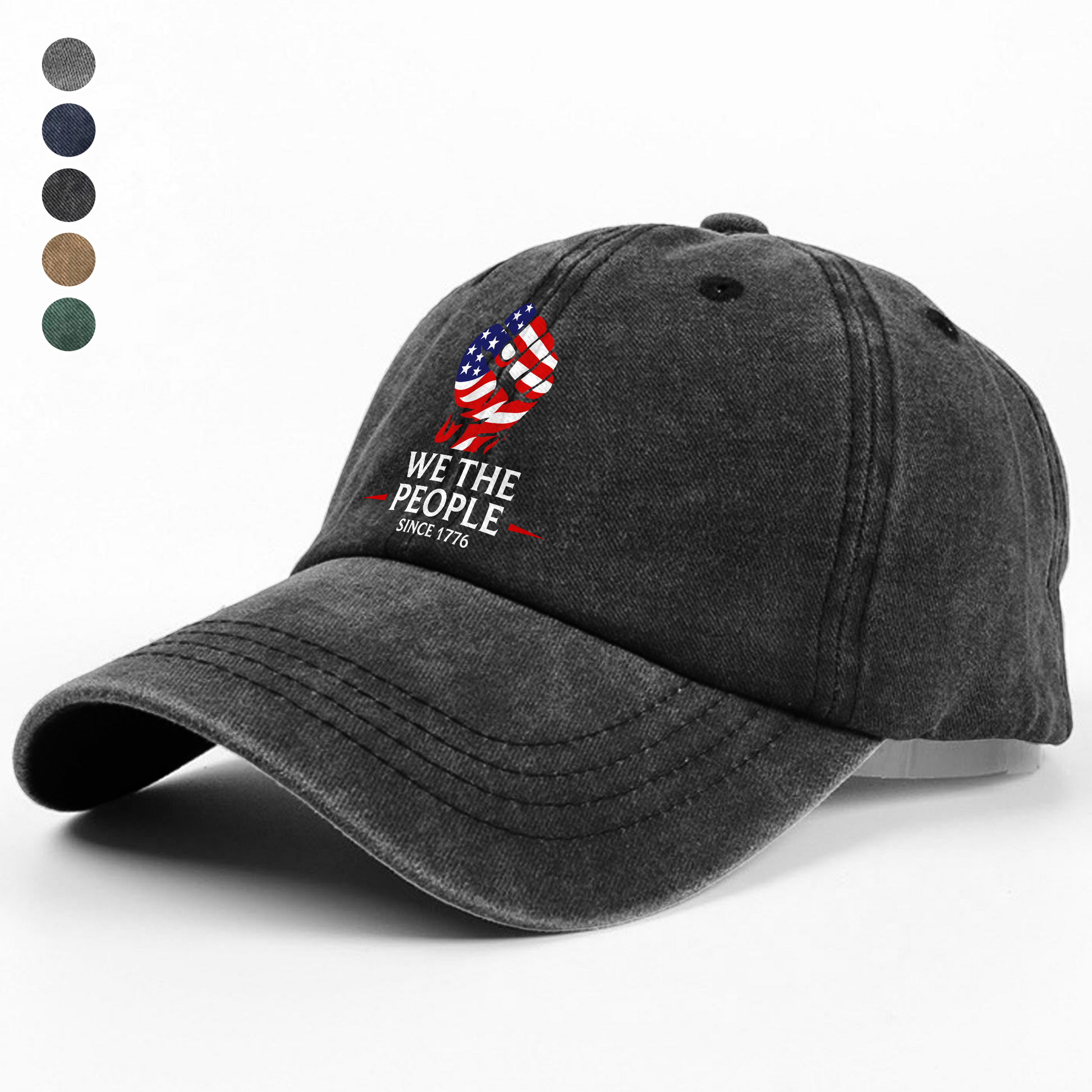 Embroidered Patriotic Cap for Adults - We The People Design Hat MagicInPrints