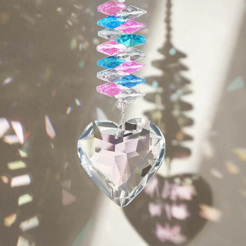 Forever in My Heart – Personalized Heart Crystal Suncatcher – Gift for Pet Lovers Heart Crystal Suncatcher MagicInPrints