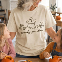 Load image into Gallery viewer, Personalized Spooky Grandma Tee Cute Halloween Gift Idea
