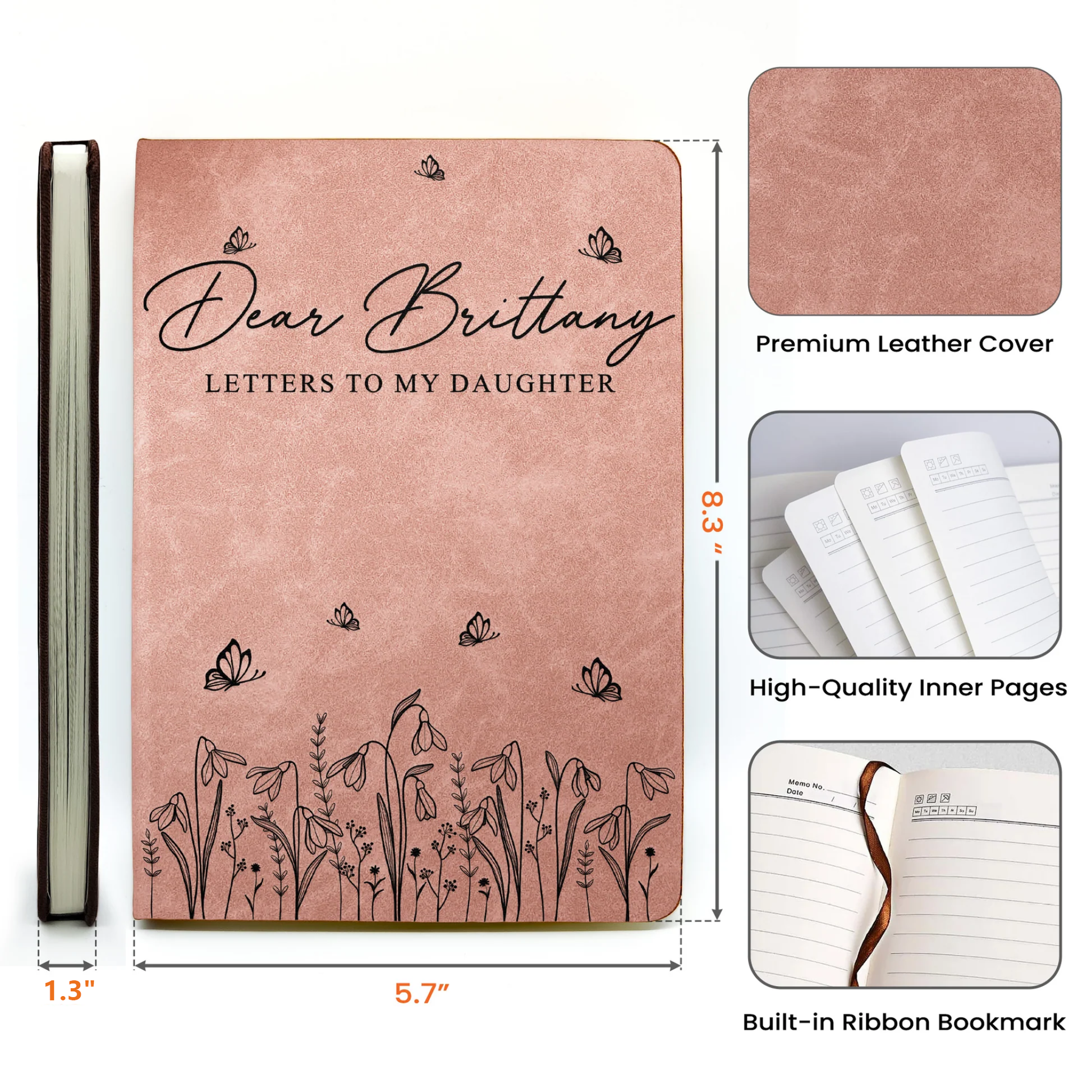 Personalized Journal for Daughter - Sentimental Keepsake Gift Stationery MagicInPrints