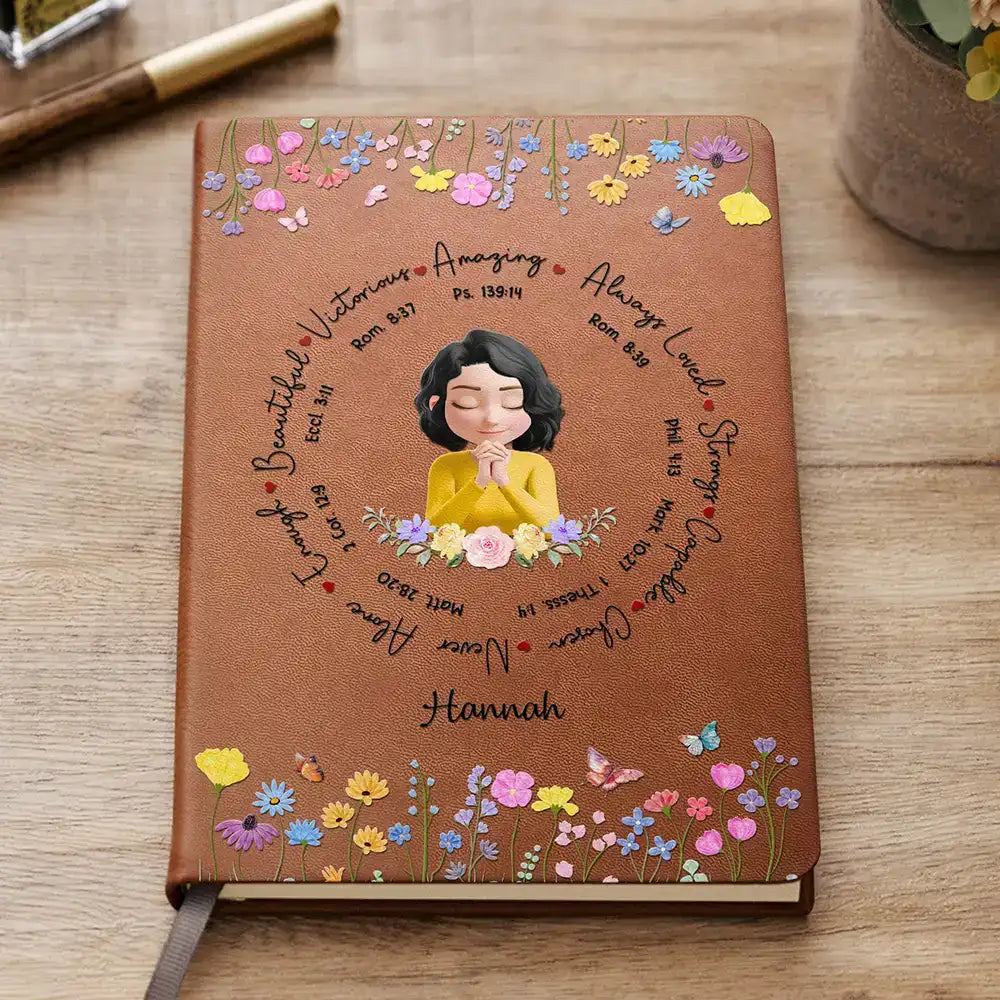 Personalized Prayer Journal for Women - Inspirational Floral Design Stationery MagicInPrints