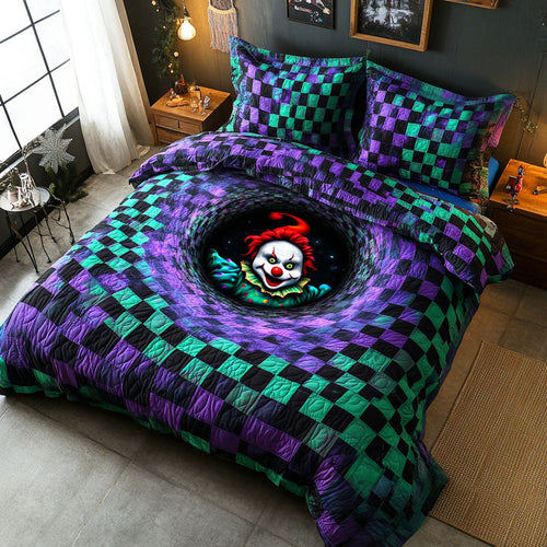 Embrace the Fear – 3-Piece Quilted Bedding Set – Gift for Horror Lovers Quilted Bedding Set V2 MagicInPrints