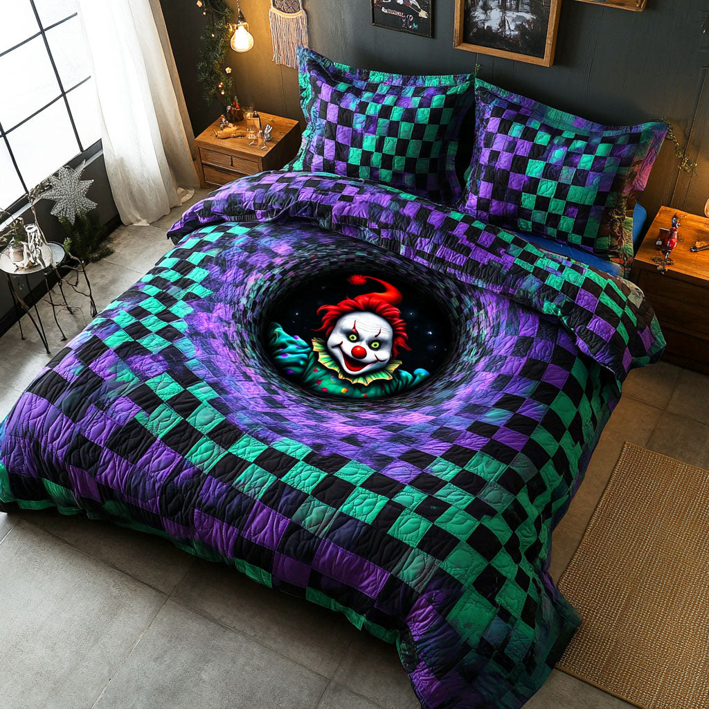 Embrace the Fear – 3-Piece Quilted Bedding Set – Gift for Horror Lovers Quilted Bedding Set V2 MagicInPrints