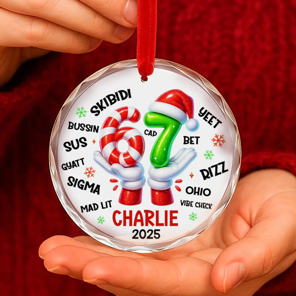 Personalized Christmas Ornament for Teens - Fun Holiday Decoration 2025 Ornament MagicInPrints