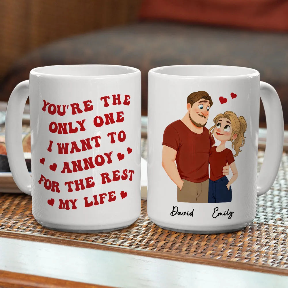 Personalized Couples Mug Set for Him and Her - Funny Anniversary Gift Cup MagicInPrints
