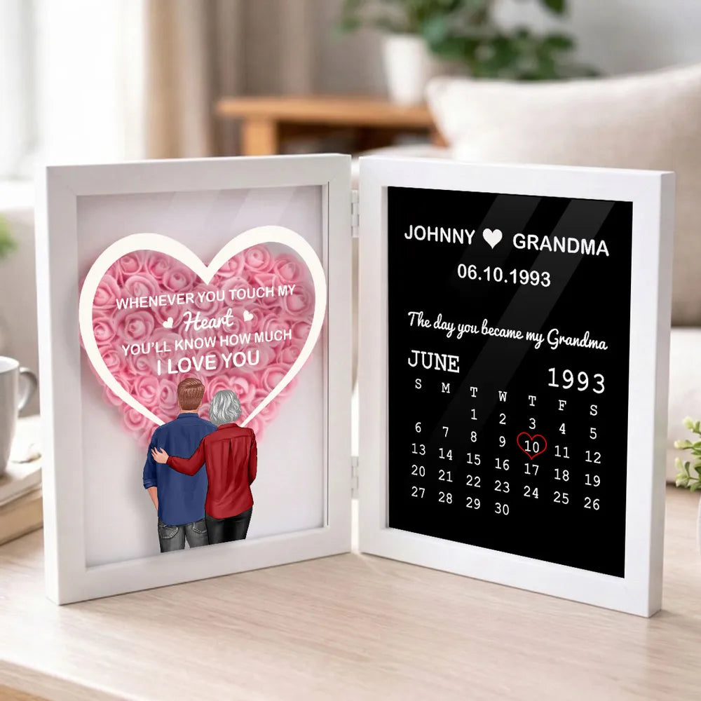 Personalized Heart Frame for Grandma - Sentimental Gift for Special Date Plaque MagicInPrints