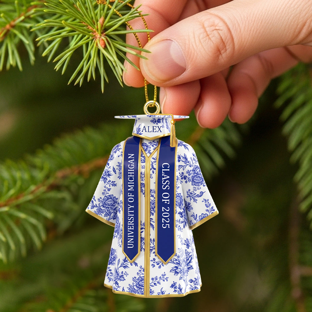 "Celebrate Your Achievement!" - Personalized Graduation Ornament - Gift for Graduates, Friends, Family Ornament MagicInPrints