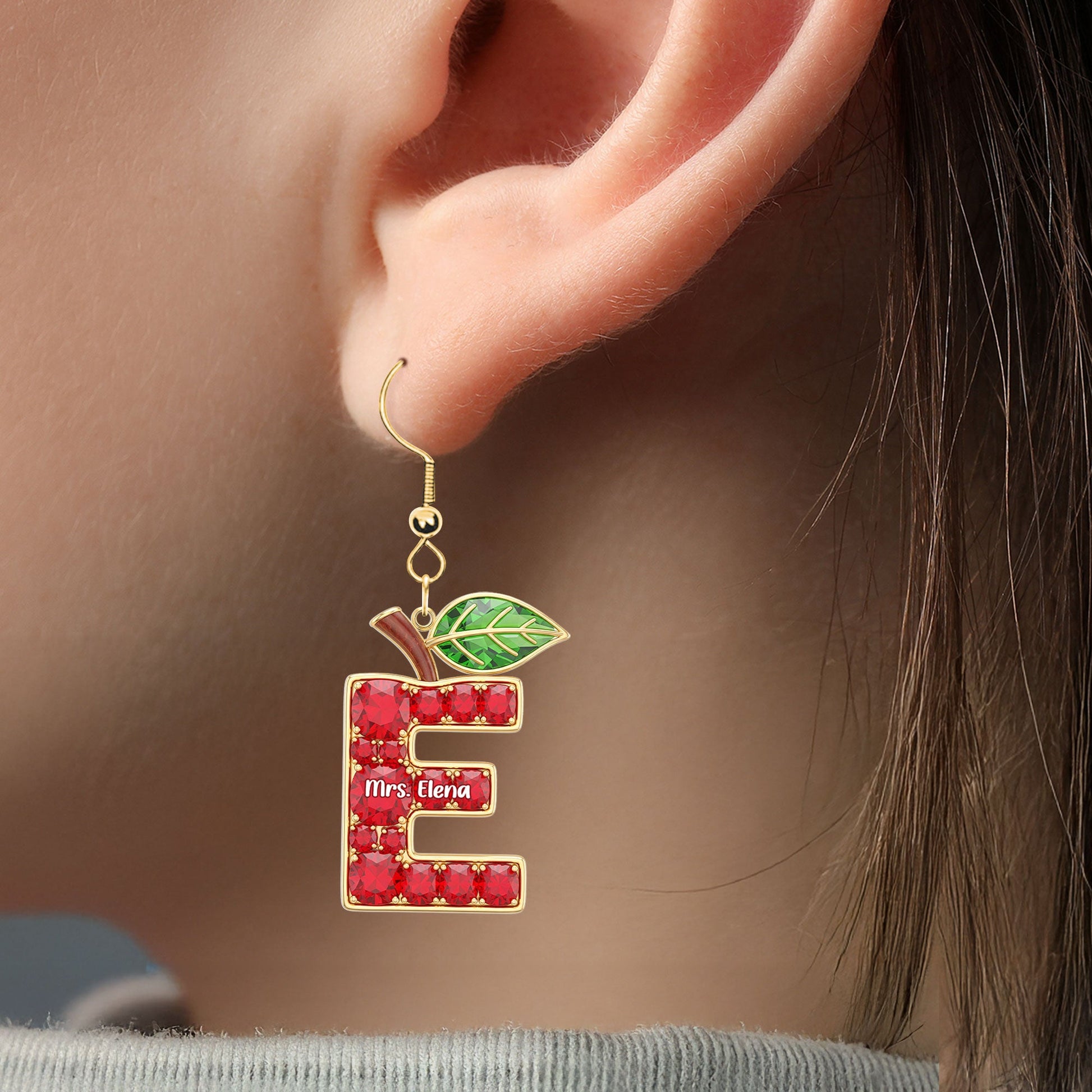 Cute Teacher Earrings - Personalized Gifts For Teachers Earrings MagicInPrints