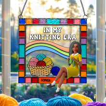 Load image into Gallery viewer, In My Knitting Era - Personalized Knitting Lovers Suncatcher Ornament - Custom Gift for Knitters, Craft Lovers, and Yarn Enthusiasts Ornament MagicInPrints
