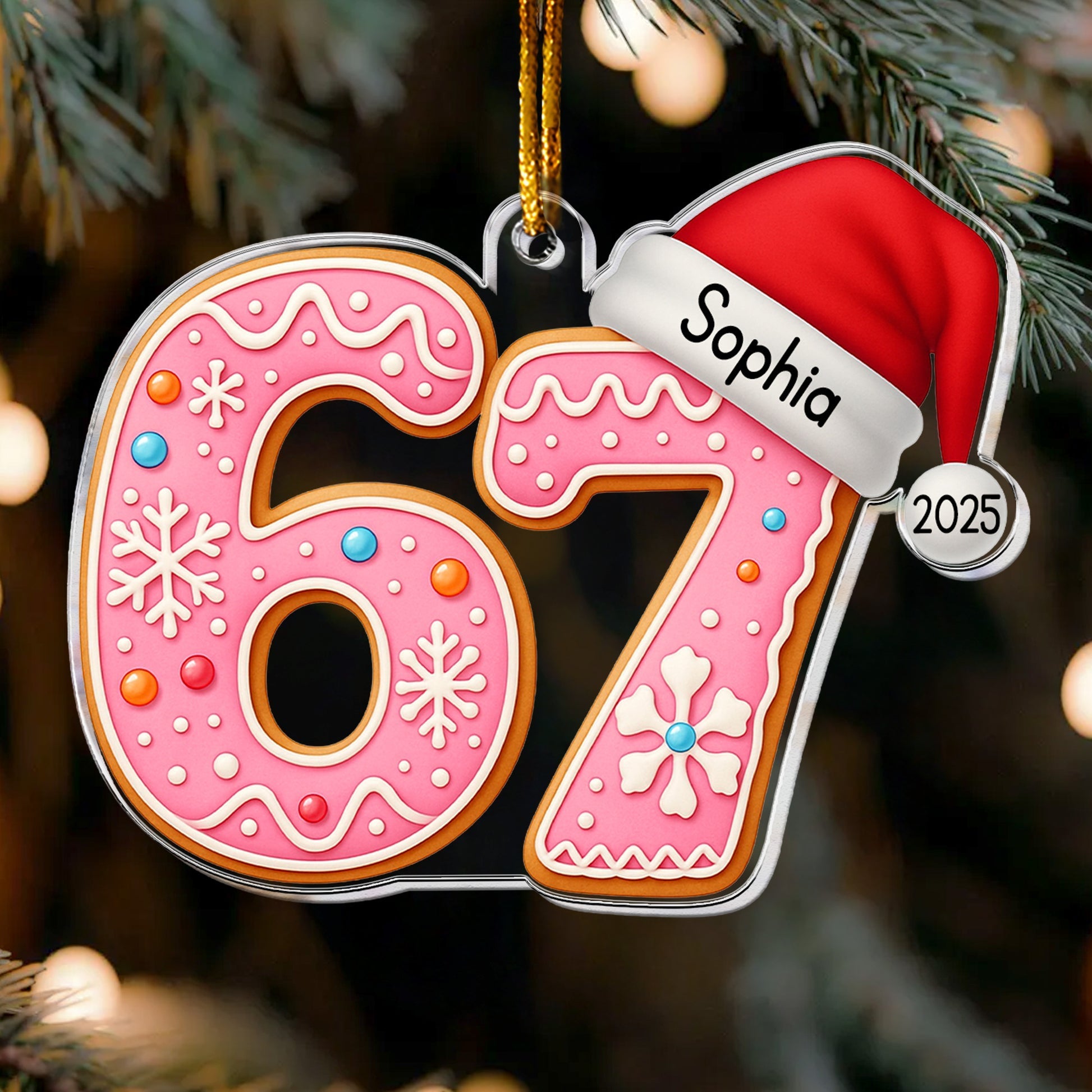 Personalized Christmas Ornament for Kids - Festive Year Keepsake Ornament MagicInPrints