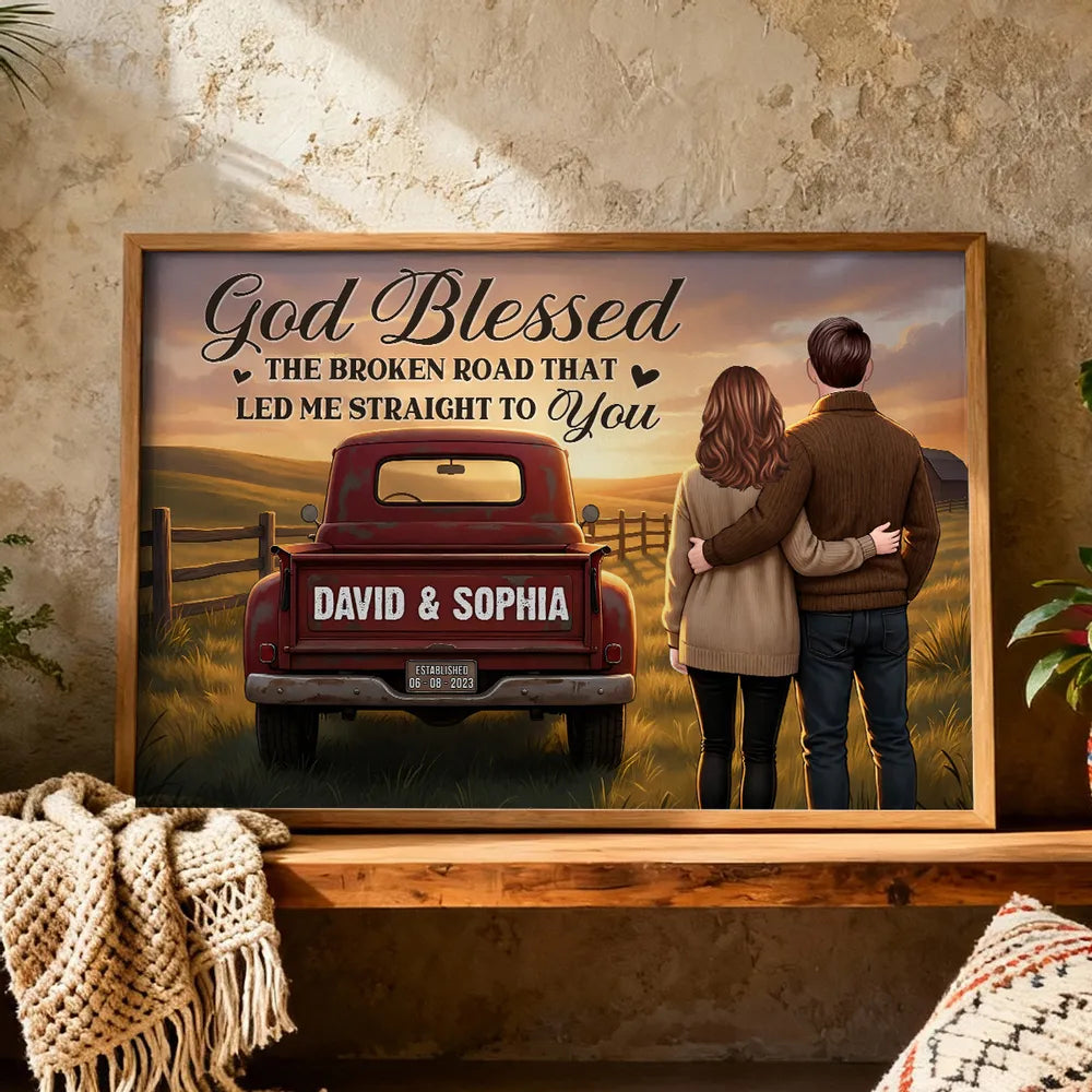 Personalized Couple Wall Art for Home Decor - Sentimental Gift for Anniversary Poster or Canvas MagicInPrints