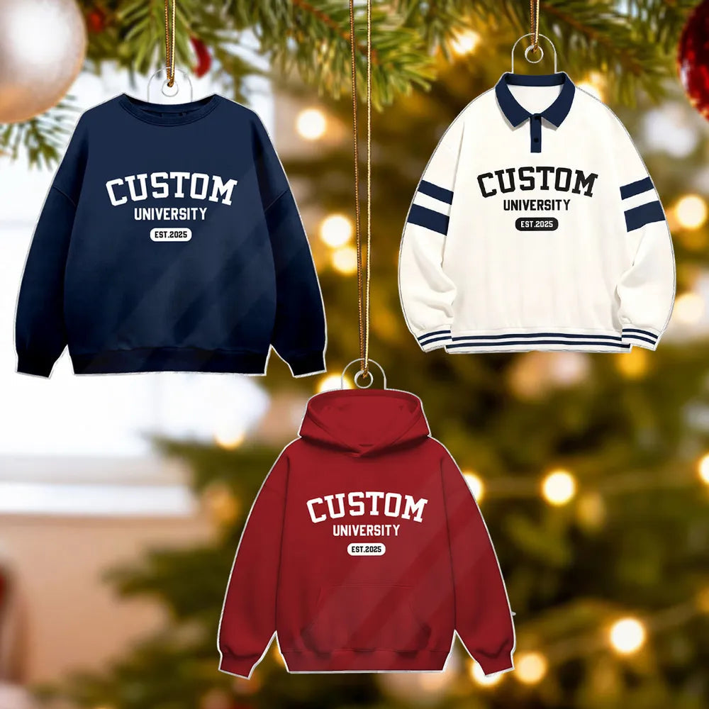 Custom University Sweatshirt and Hoodie Collection for Students - Personalized College Apparel Ornament MagicInPrints
