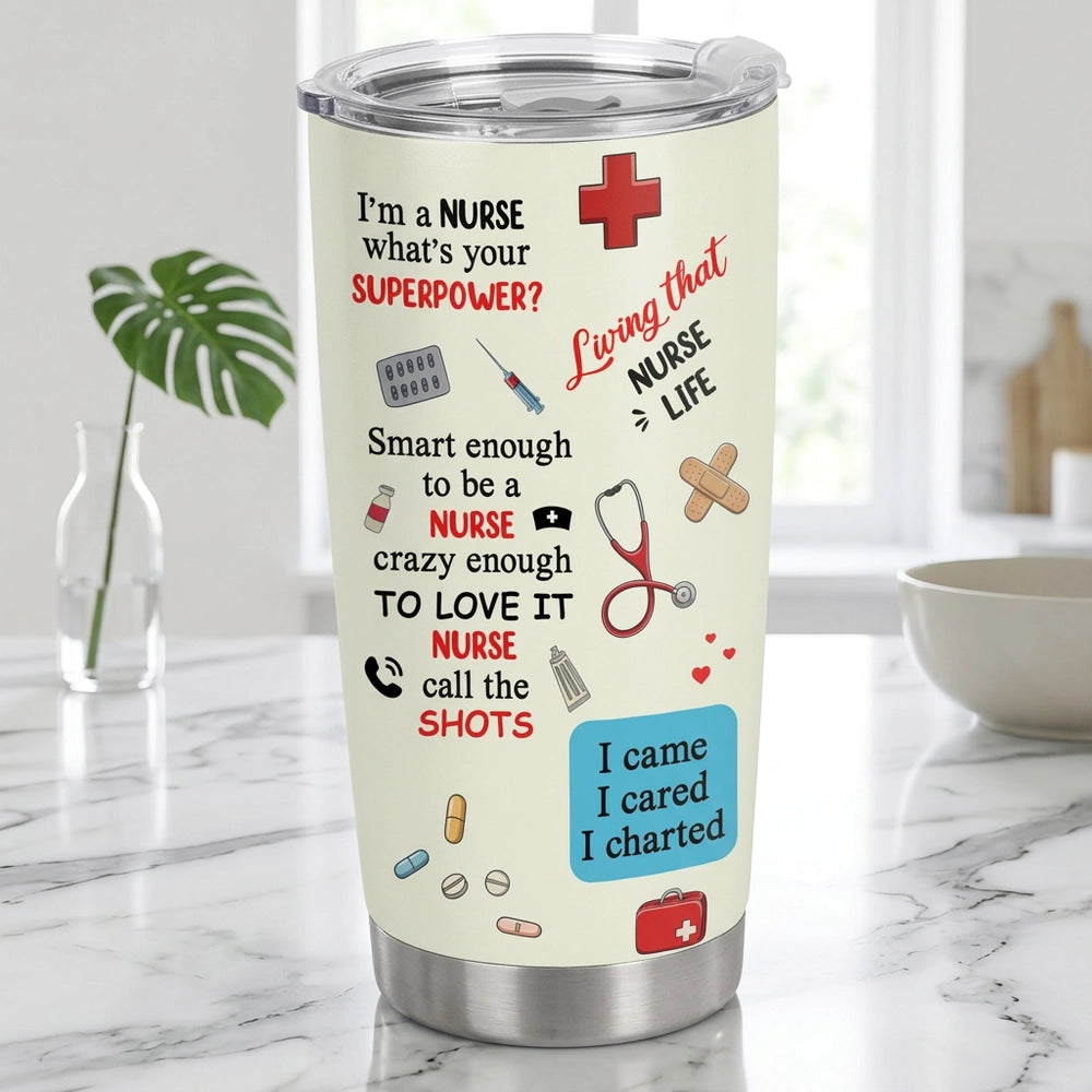 Personalized Nurse Tumbler for Healthcare Professionals - Appreciation Gift Cup MagicInPrints