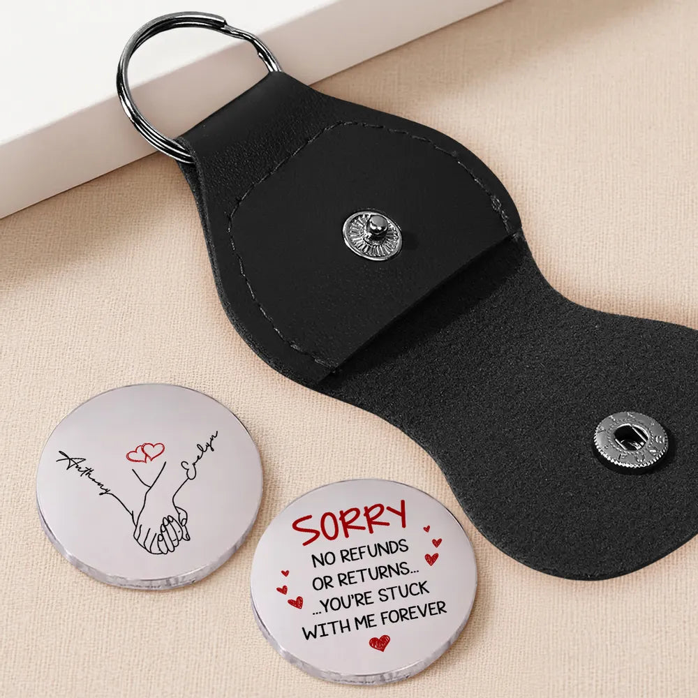 Personalized Couples Keychain with Engraved Names - Romantic Gift Keychain MagicInPrints