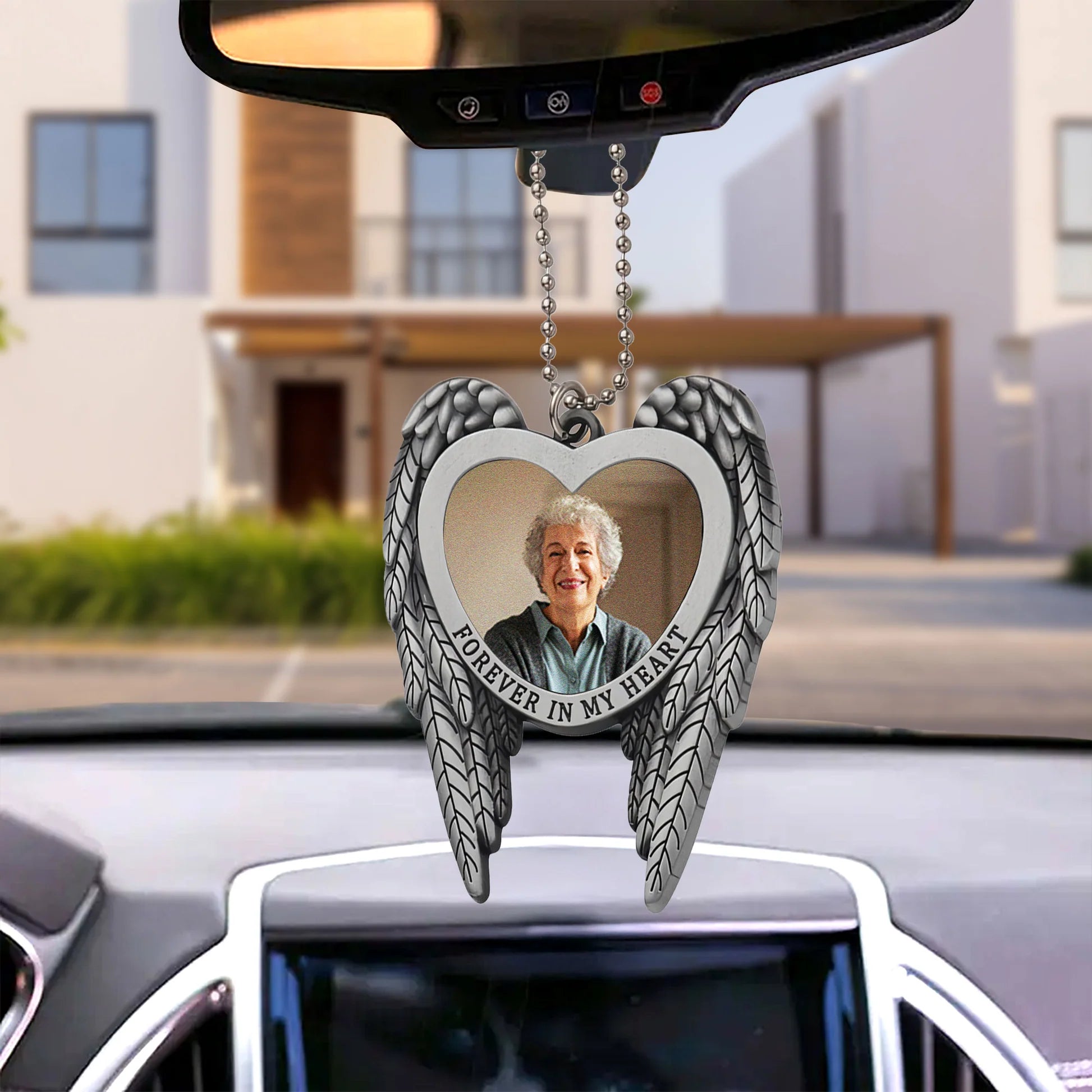 Personalized Memorial Car Ornament for Loved Ones - Sentimental Keepsake Ornament MagicInPrints