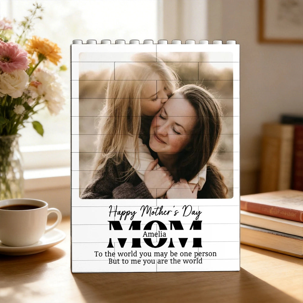 Personalized Photo Block for Mom - Sentimental Mother's Day Gift Plaque MagicInPrints