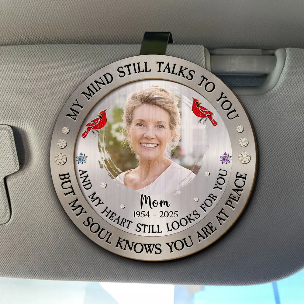 Custom Memorial Car Ornament for Mom with Photo - Sentimental Tribute Keepsake Car Hanger MagicInPrints