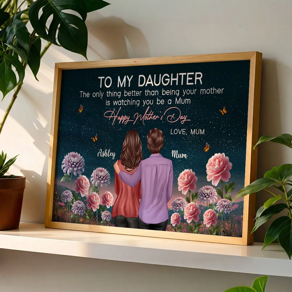 Personalized Mother's Day Canvas for Daughter - Sentimental Gift from Mom Poster or Canvas MagicInPrints
