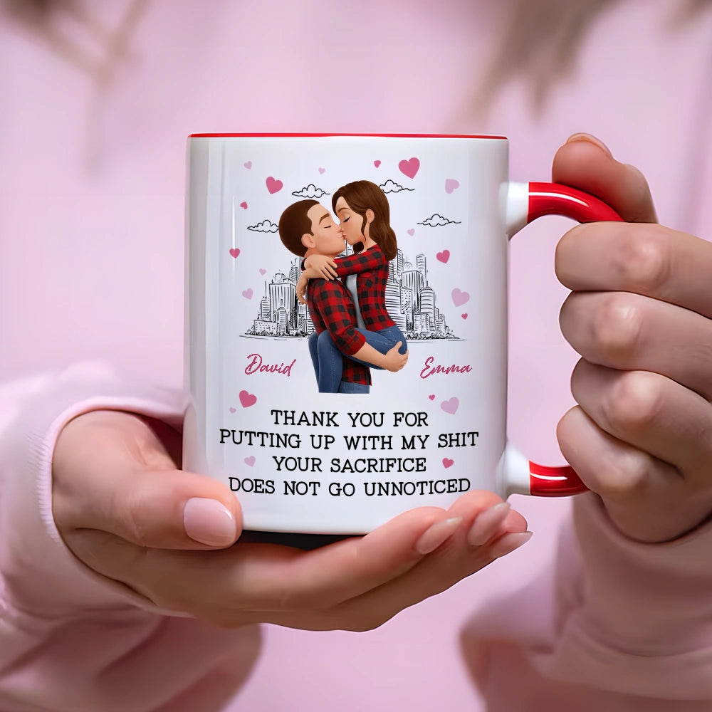 Personalized Romantic Couple Mug for Partner - Appreciation Gift Cup MagicInPrints