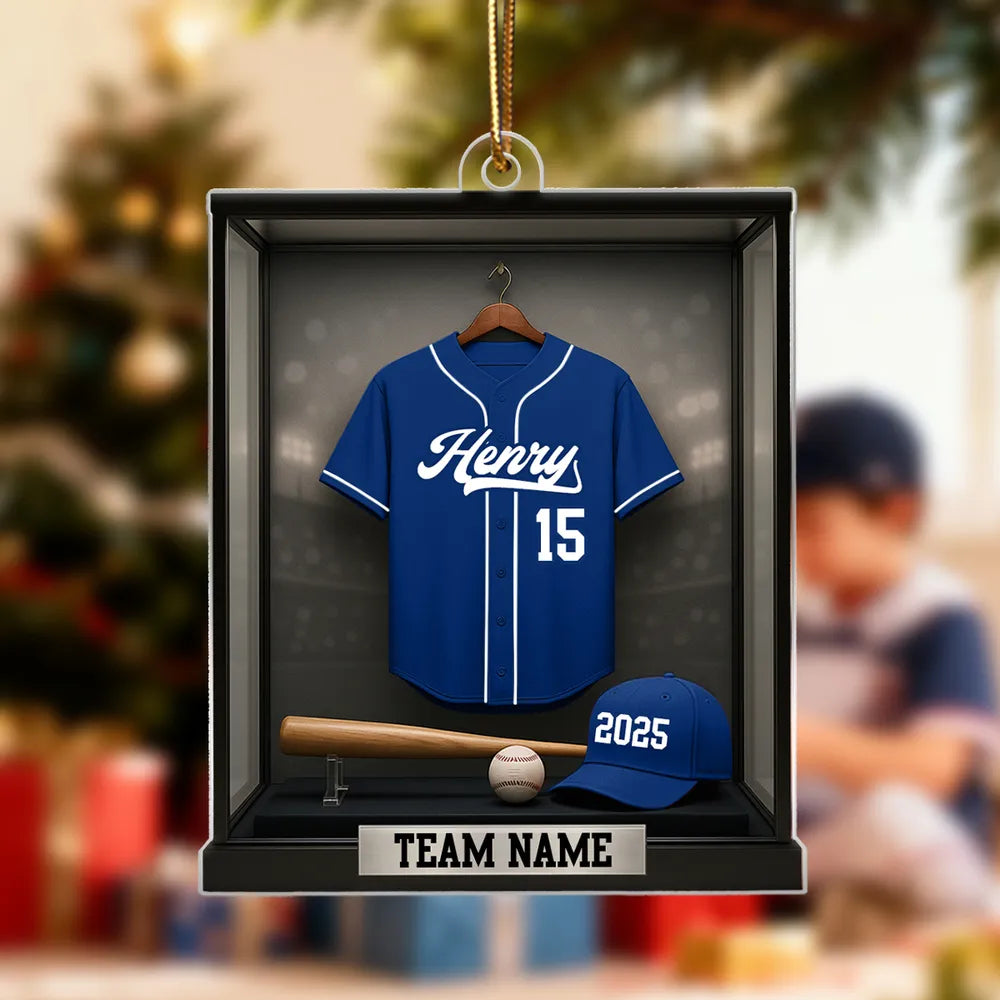 Custom Baseball Jersey Ornament for Sports Fans - Personalized Gift Ornament MagicInPrints