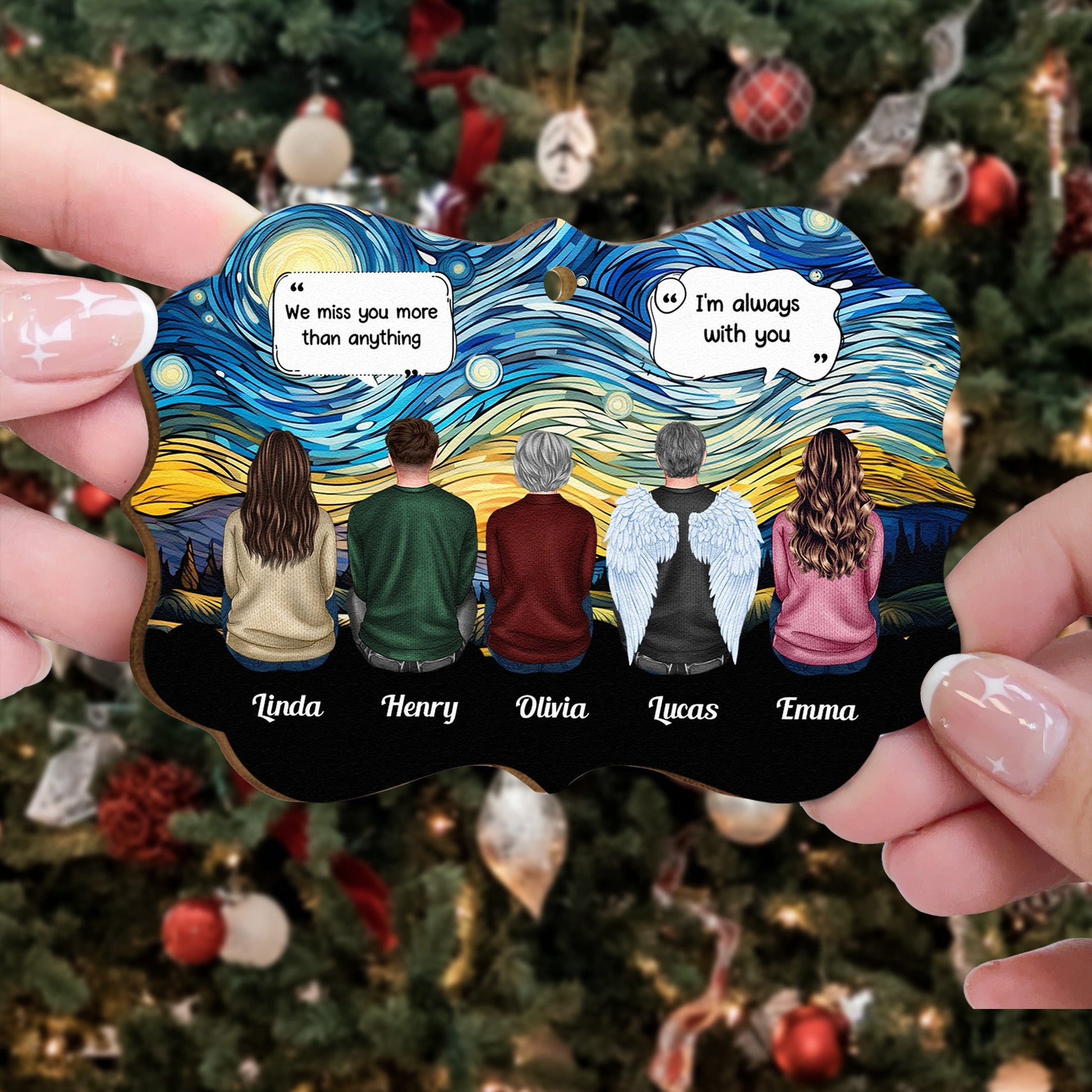 Custom Memorial Ornament for Family - Sentimental Keepsake Gift Ornament MagicInPrints