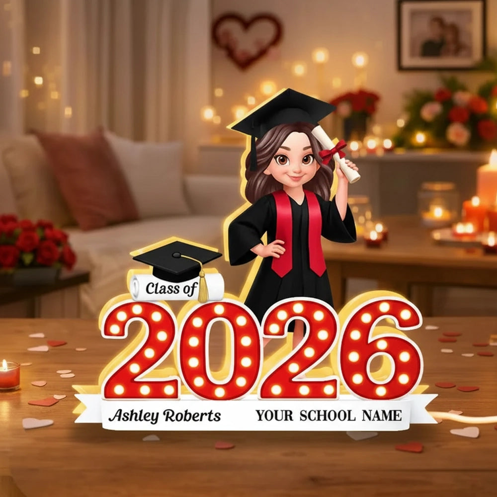 Custom Graduation Decoration for Class of 2026 - Personalized Graduate Display Plaque MagicInPrints