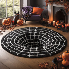 Load image into Gallery viewer, Embrace the Spooky Spirit – Personalized Quilted Round Mat – Gift for Halloween Lovers Quilted Round Mat MagicInPrints
