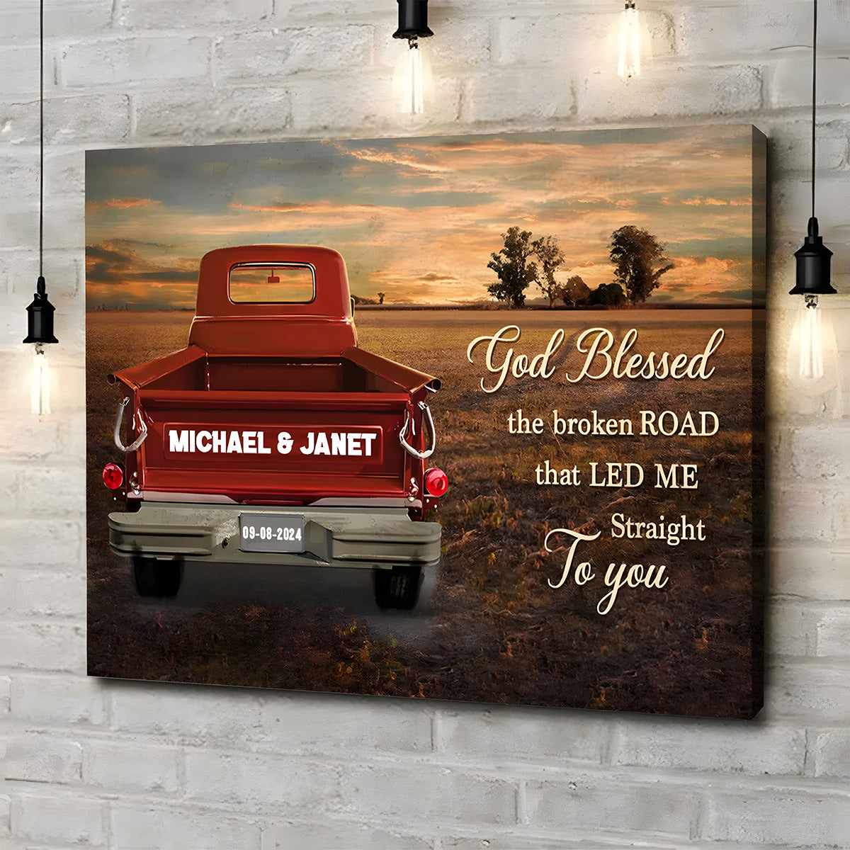 Personalized Canvas Art for Couples with Names and Date - Sentimental Gift for Anniversaries Poster or Canvas MagicInPrints