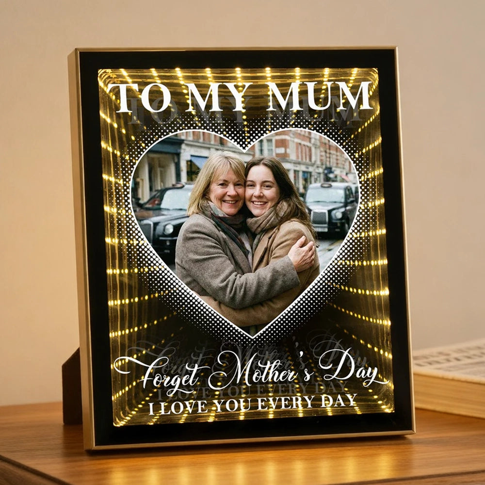 Personalized LED Heart Frame for Mom - Mother's Day Gift Plaque MagicInPrints
