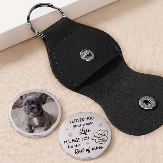 Custom Pet Memorial Keychain for Dog Lovers - Personalized Photo Keepsake Keychain MagicInPrints