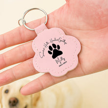 Load image into Gallery viewer, Sweetest Hello, Hardest Goodbye - Personalized Pet Hair Storage Keychain - Memorable Gift for Pet Lovers Keychains PopCulturePrints
