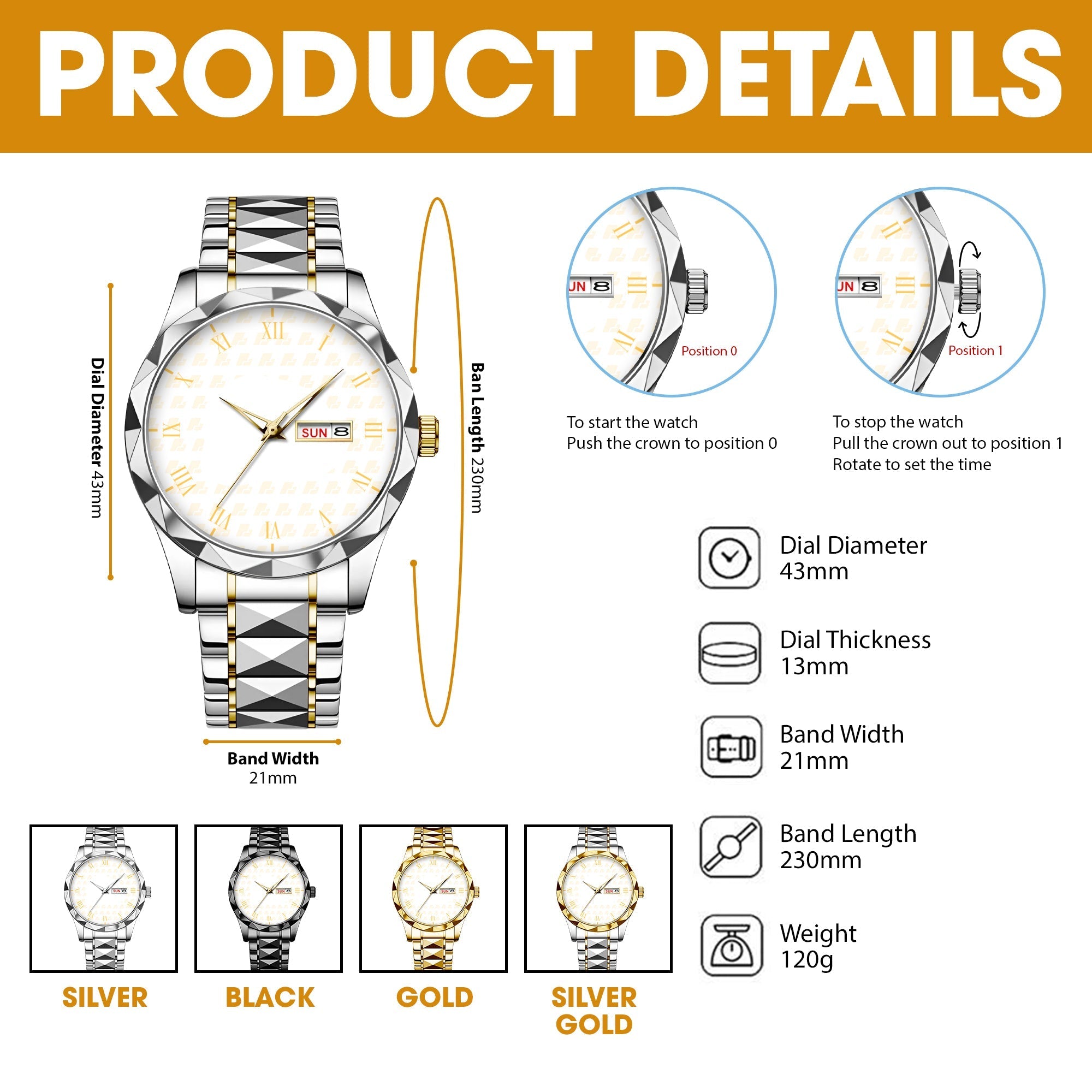 “For the Brave Hero” – Personalized Firefighter Men’s Watch