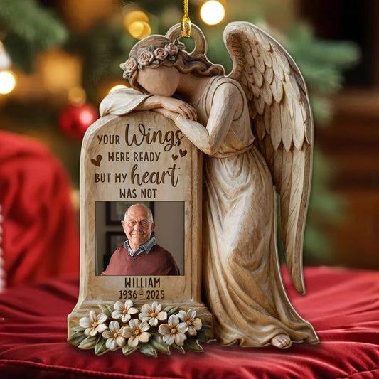 Personalized Memorial Angel Ornament for Loved Ones - Sentimental Keepsake Ornament MagicInPrints
