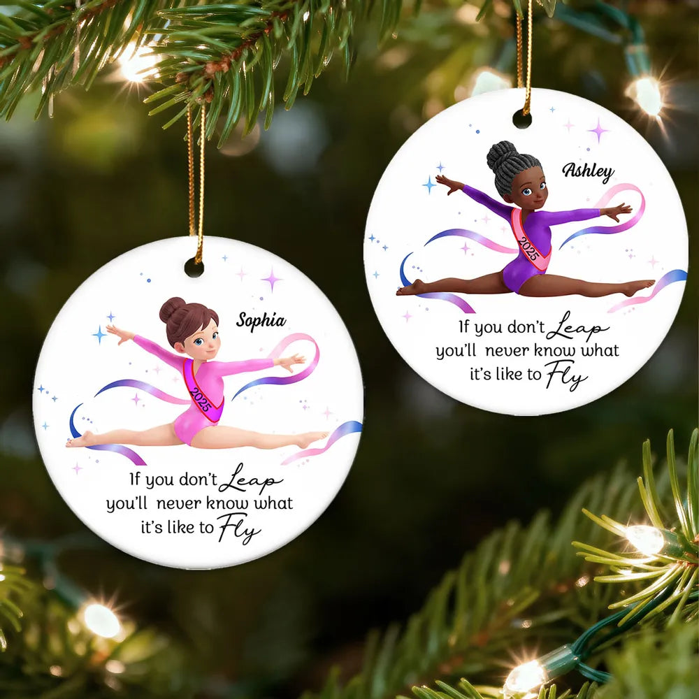 Personalized Gymnastics Christmas Ornament for Kids - Inspirational Gift Ornament MagicInPrints