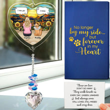 Load image into Gallery viewer, Forever in My Heart – Personalized Heart Crystal Suncatcher – Gift for Pet Lovers Heart Crystal Suncatcher MagicInPrints
