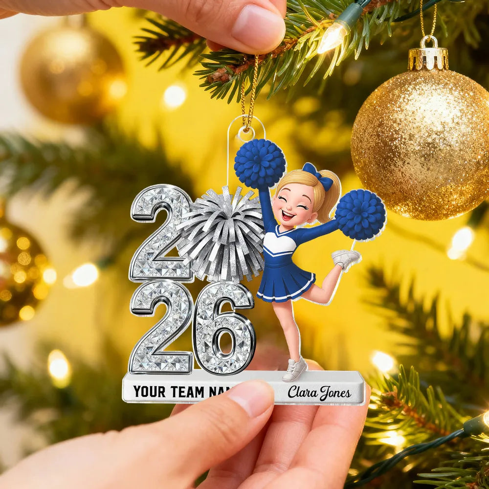 Personalized Cheerleader Ornament for Cheer Team - 2026 Graduation Gift Ornament MagicInPrints