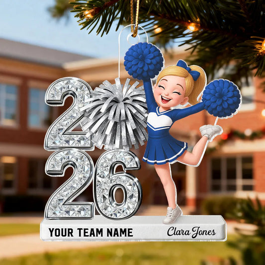 Personalized Cheerleader Ornament for Cheer Team - 2026 Graduation Gift Ornament MagicInPrints