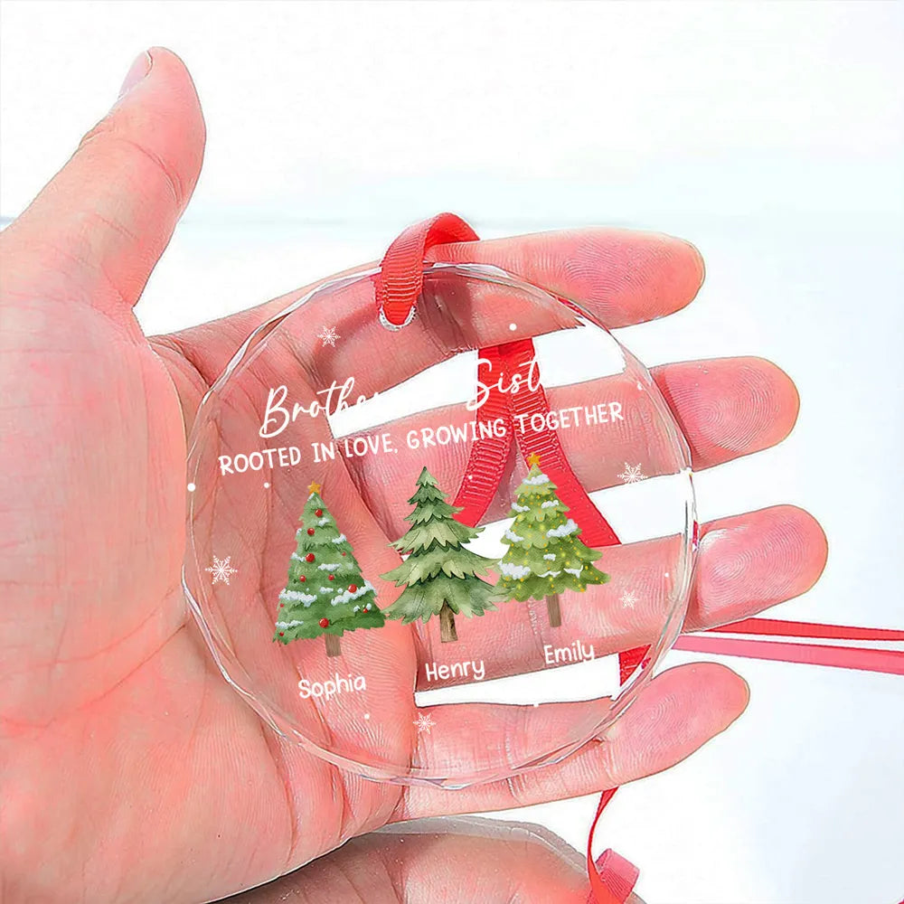 Personalized Christmas Ornament for Siblings - Family Tree Design Ornament MagicInPrints