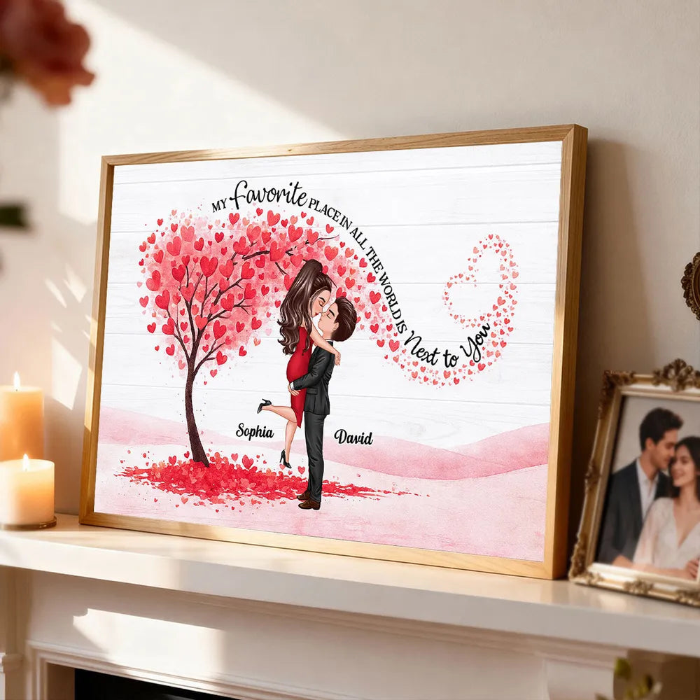 Personalized Romantic Couple Wall Art for Lovers - Anniversary Gift Poster or Canvas MagicInPrints