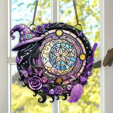 Load image into Gallery viewer, “Embrace Your Magic” - Mystical Witch Suncatcher, Personalized Gift for Witch Lovers Ornament MagicInPrints
