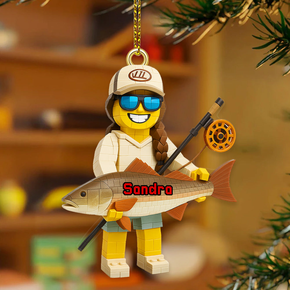 Personalized Gifts For Fishing Lovers, Fishing Custom Photo Acrylic Ornament Ornament MagicInPrints