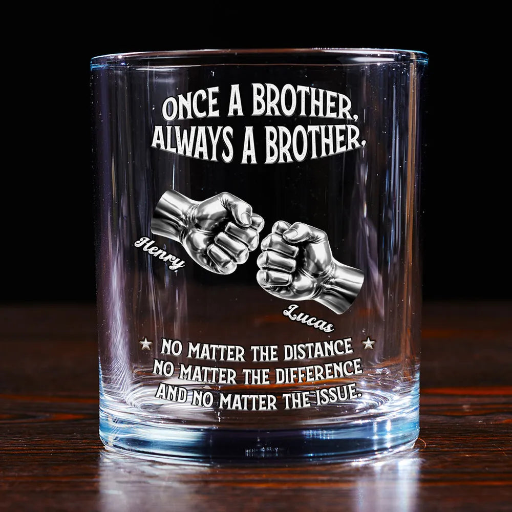 Personalized Whiskey Glass for Brothers - Sentimental Gift for Any Occasion Cup MagicInPrints